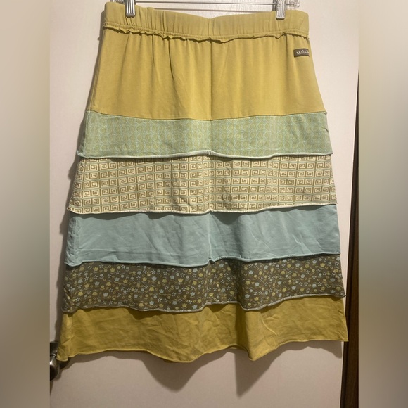 Matilda Jane Yellow and Green Layered Skirt - Picture 1 of 6